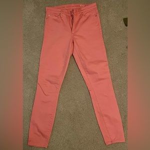GAP 1969 29 long pink stretchy jeans